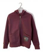 COACH×Championコーチ×チャンピオン）の古着「ジップパーカー」｜ボルドー
