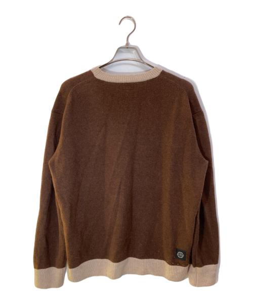 Coachtopia（コーチトピア）Coachtopia (コーチトピア) クルーネック セーター・インターシャ スター フロッグ グラフィック ブラウン サイズ:Mの古着・服飾アイテム