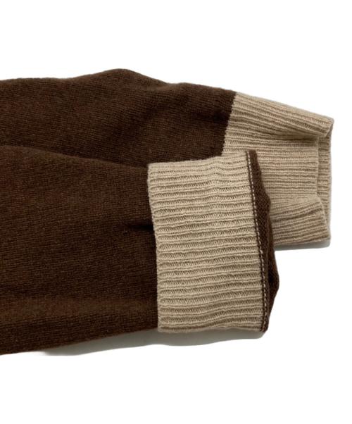 Coachtopia（コーチトピア）Coachtopia (コーチトピア) クルーネック セーター・インターシャ スター フロッグ グラフィック ブラウン サイズ:Mの古着・服飾アイテム