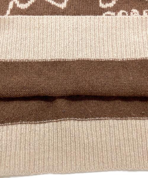 Coachtopia（コーチトピア）Coachtopia (コーチトピア) クルーネック セーター・インターシャ スター フロッグ グラフィック ブラウン サイズ:Mの古着・服飾アイテム