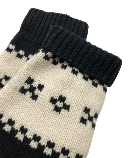 COACH（コーチ）COACH (コーチ) ショールカラーカーディガン ブラック×ベージュ サイズ:SIZE Lの古着・服飾アイテム