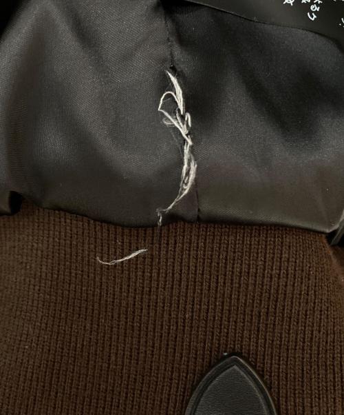 COACH（コーチ）COACH (コーチ) レザー MA-1 ジャケット ブラウン サイズ:48の古着・服飾アイテム