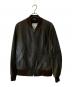 COACH（コーチ）の古着「レザー MA-1 ジャケット」｜ブラウン
