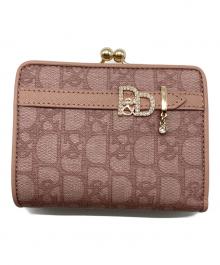 Pinky & Dianne（ピンキーアンドダイアン）の古着「BE パドロック 口金二つ折り財布」｜ピンク