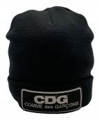 CDGシーディージー）の古着「LOGO PATCH BEANIE」｜ブラック