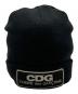 CDG（シーディージー）の古着「LOGO PATCH BEANIE」｜ブラック