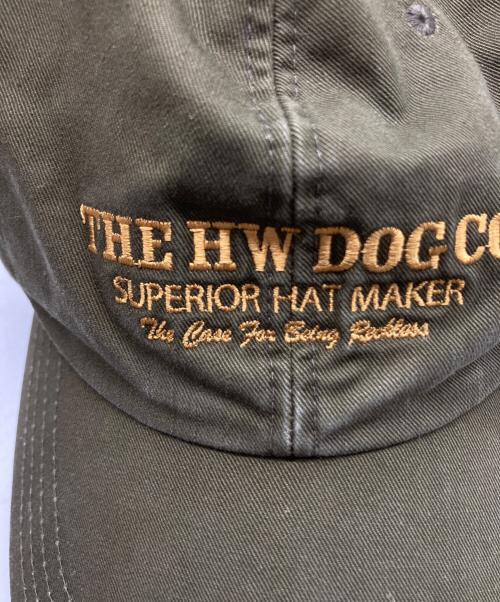 THE H.W.DOG&CO.（エイチダブリュードッグアンドコー）THE H.W.DOG&CO. (エイチダブリュードッグアンドコー) BIO PROCESSED SHALLOW CAP カーキ サイズ:-の古着・服飾アイテム