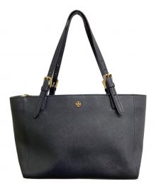 TORY BURCH（トリーバーチ）の古着「レザートートバッグ」｜ネイビー