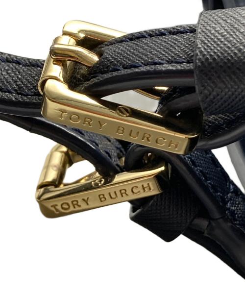 TORY BURCH（トリーバーチ）TORY BURCH (トリーバーチ) レザートートバッグ ネイビー サイズ:-の古着・服飾アイテム