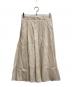 EBURE（エブール）の古着「リネンアセテート プリーツスカート」｜アイボリー
