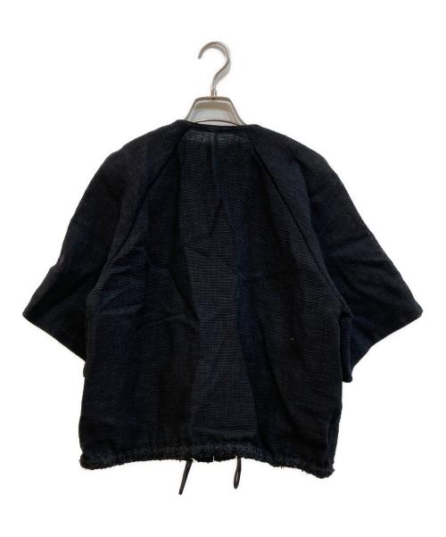 DRAWER（ドゥロワー）Drawer (ドゥロワー) コットンナイロンジップブルゾン ブラック サイズ:36の古着・服飾アイテム