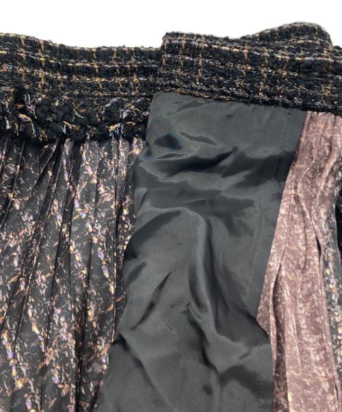 sacai（サカイ）sacai (サカイ) Tweed Skirt ブラック サイズ:1の古着・服飾アイテム