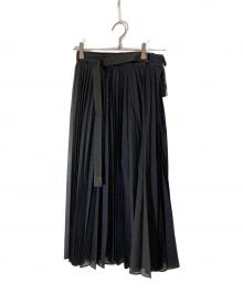 sacai（サカイ）の古着「Chalk Stripe Skirt」｜ネイビー