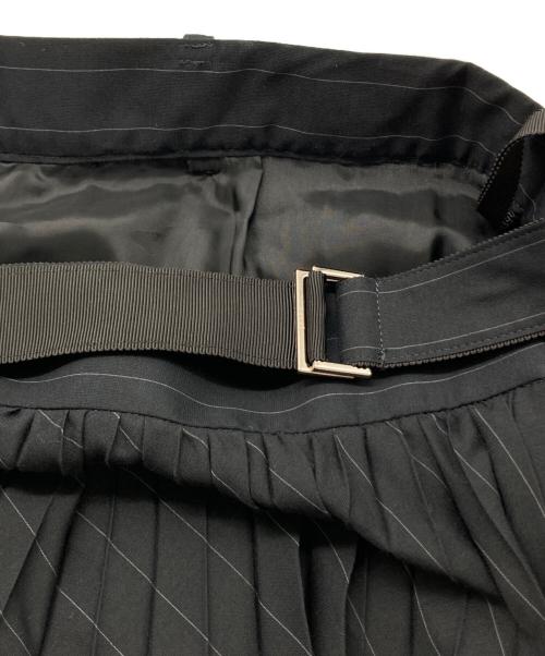 sacai（サカイ）sacai (サカイ) Chalk Stripe Skirt ネイビー サイズ:1の古着・服飾アイテム