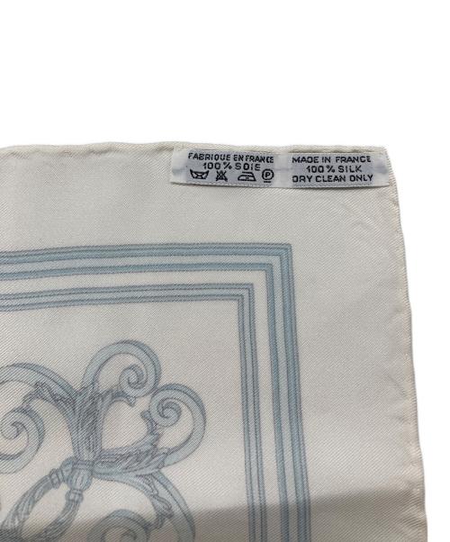 HERMES（エルメス）HERMES (エルメス) カレ45 LES TUILERIES ブルー×ホワイト サイズ:-の古着・服飾アイテム