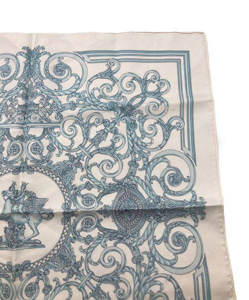 HERMES（エルメス）HERMES (エルメス) カレ45 LES TUILERIES ブルー×ホワイト サイズ:-の古着・服飾アイテム