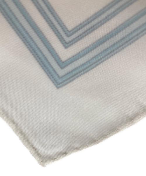 HERMES（エルメス）HERMES (エルメス) カレ45 LES TUILERIES ブルー×ホワイト サイズ:-の古着・服飾アイテム