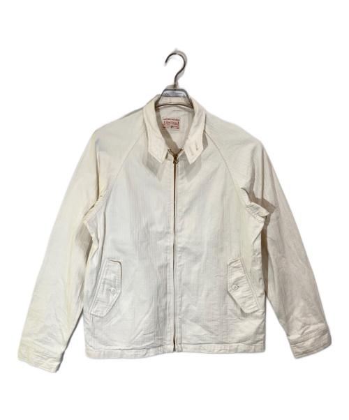 BONCOURA（ボンクラ）BONCOURA (ボンクラ) ヘリンボーンスイングトップ ホワイト サイズ:40の古着・服飾アイテム