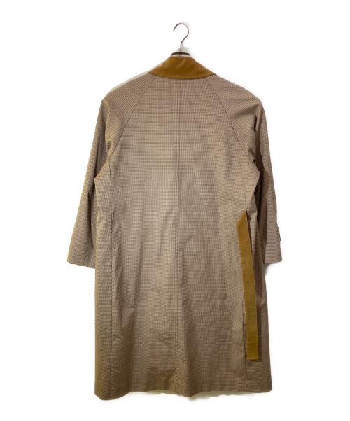 PUBLIC TOKYO（パブリックトウキョウ）PUBLIC TOKYO (パブリックトウキョウ) チェックタイロッケンコート ブラウン サイズ:3の古着・服飾アイテム
