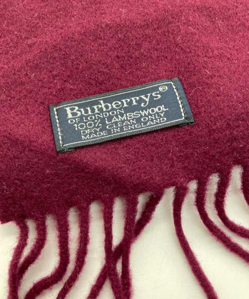 Burberry's（バーバリーズ）Burberry's (バーバリーズ) オールドマフラー ボルドーの古着・服飾アイテム