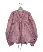 MAISON SPECIALメゾンスペシャル）の古着「Multiway Taffeta Blouse」｜ピンク