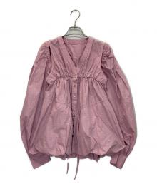 MAISON SPECIAL（メゾンスペシャル）の古着「Multiway Taffeta Blouse」｜ピンク