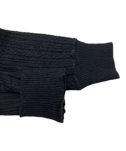 BURBERRY BLUE LABEL（バーバリーロンドンブルーレーベル）BURBERRY BLUE LABEL (バーバリーロンドンブルーレーベル) クルーネックニット ブラック サイズ:38の古着・服飾アイテム