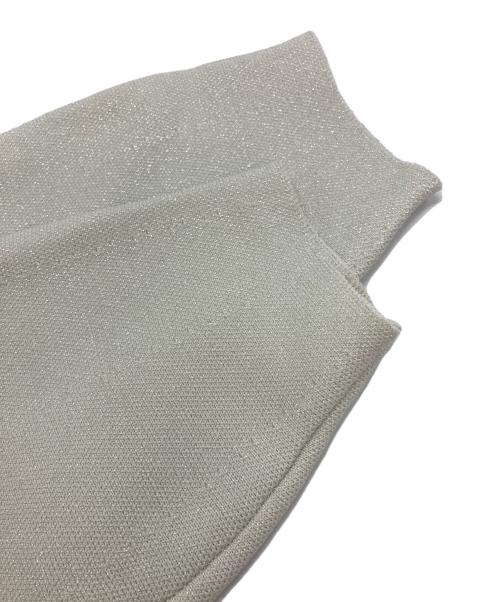 Rirandture（リランドチュール）Rirandture (リランドチュール) パールボタンラメクロップドニットジャケット アイボリー サイズ:2の古着・服飾アイテム