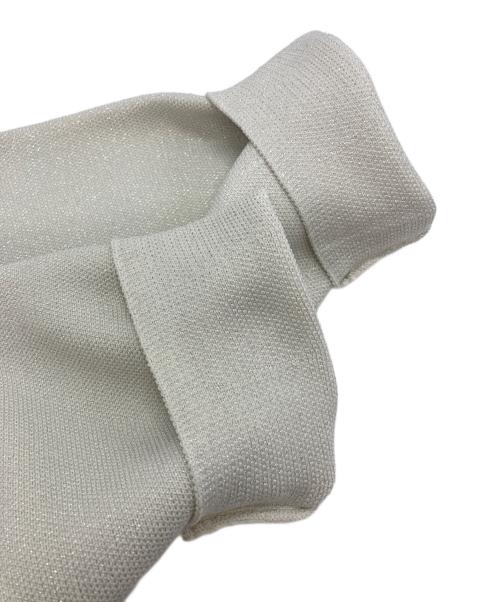 Rirandture（リランドチュール）Rirandture (リランドチュール) パールボタンラメクロップドニットジャケット アイボリー サイズ:2の古着・服飾アイテム