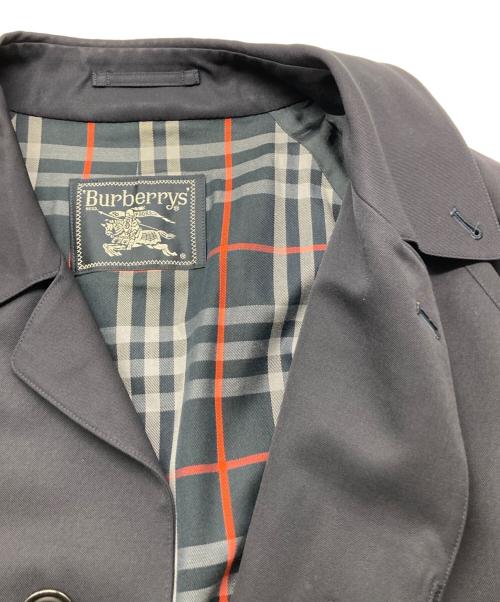 Burberry's（バーバリーズ）Burberry's (バーバリーズ) ウールギャバステンカラーコート ネイビー サイズ:XLの古着・服飾アイテム