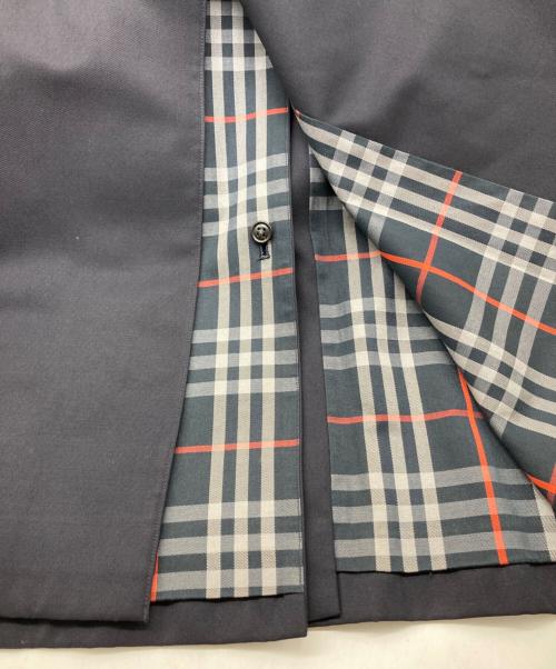 Burberry's（バーバリーズ）Burberry's (バーバリーズ) ウールギャバステンカラーコート ネイビー サイズ:XLの古着・服飾アイテム