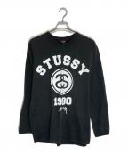 stussyステューシー）の古着「ロングスリーブカットソー」｜ブラック
