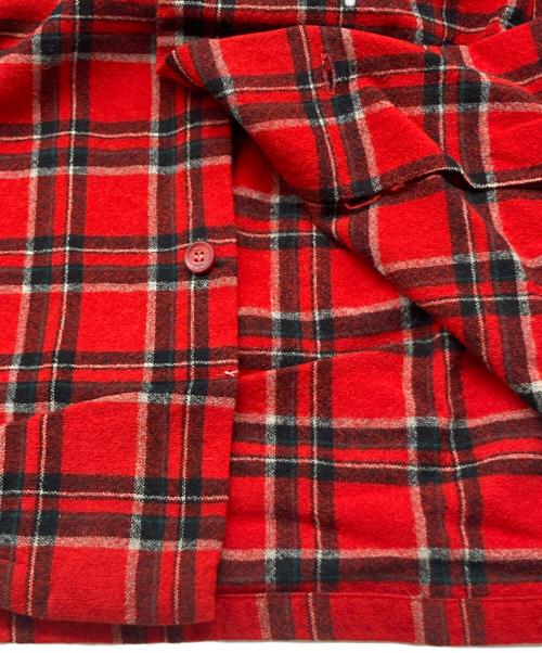 PENDLETON（ペンドルトン）PENDLETON (ペンドルトン) 50s‐60sウールチェックシャツ レッド サイズ:Lの古着・服飾アイテム