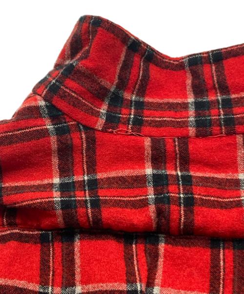 PENDLETON（ペンドルトン）PENDLETON (ペンドルトン) 50s‐60sウールチェックシャツ レッド サイズ:Lの古着・服飾アイテム