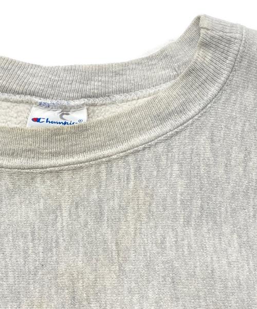 Champion（チャンピオン）Champion (チャンピオン) 三段プリントリバースウィーブスウェット グレー サイズ:Lの古着・服飾アイテム