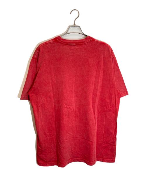 A BATHING APE（アベイシングエイプ）A BATHING APE (アベイシングエイプ) Garment Dye Logo Realaxed Fit Tee レッド サイズ:Lの古着・服飾アイテム