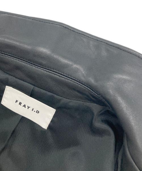 FRAY ID（フレイ アイディー）FRAY ID (フレイ アイディー) ライダースジャケット ブラックの古着・服飾アイテム