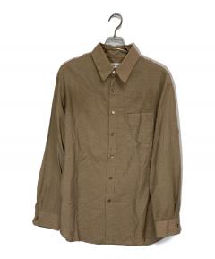 中古・古着通販】LEMAIRE (ルメール) オープンカラーシャツ ブラウン