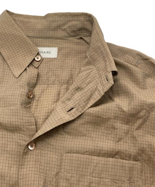 LEMAIRE（ルメール）LEMAIRE (ルメール) シルク混レギュラーカラーシャツ ベージュ サイズ:Sの古着・服飾アイテム
