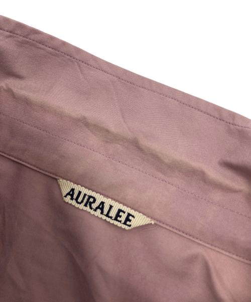 AURALEE（オーラリー）AURALEE (オーラリー) WASHED FINX TWILL BIG HALF SLEEVED SHIRTS ピンク サイズ:4の古着・服飾アイテム