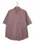 AURALEE（オーラリー）の古着「WASHED FINX TWILL BIG HALF SLEEVED SHIRTS」｜ピンク