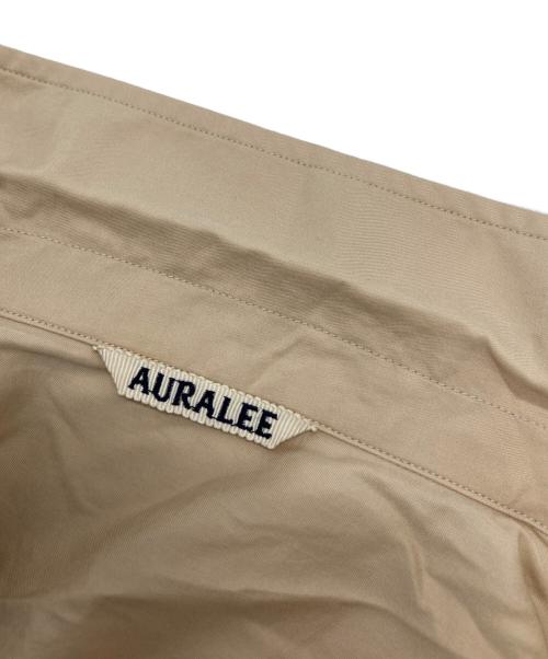 AURALEE（オーラリー）AURALEE (オーラリー) WASHED FINX TWILL BIG HALF SLEEVED SHIRTS ベージュ サイズ:4の古着・服飾アイテム