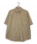 AURALEE（オーラリー）の古着「WASHED FINX TWILL BIG HALF SLEEVED SHIRTS」｜ベージュ