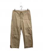 AURALEEオーラリー）の古着「WASHED FINX TWILL EASY WIDE PANTS」｜ベージュ