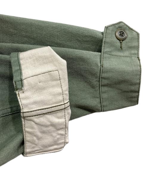 JOHNBULL（ジョンブル）Johnbull (ジョンブル) 12オンスピグメントデニムファティーグシャツ グリーン サイズ:Lの古着・服飾アイテム