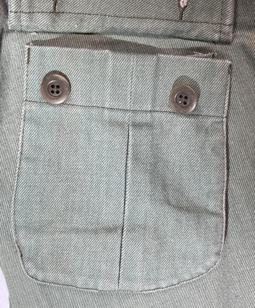 JOHNBULL（ジョンブル）Johnbull (ジョンブル) 12オンスピグメントデニムファティーグシャツ グリーン サイズ:Lの古着・服飾アイテム