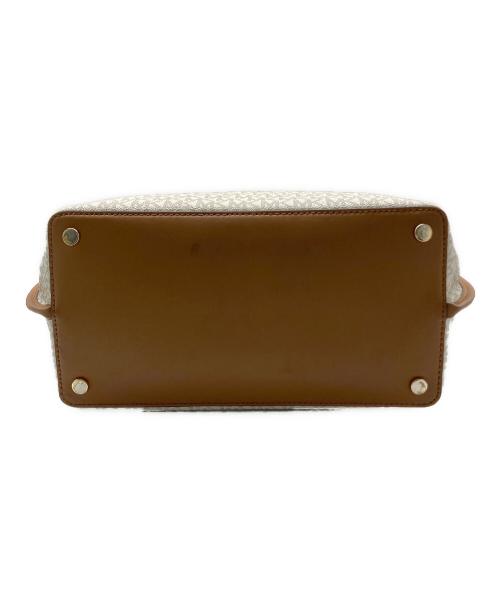 MICHAEL KORS（マイケル・コース）MICHAEL KORS (マイケル・コース) シグネイチャートートバッグ アイボリー×ベージュ サイズ:-の古着・服飾アイテム