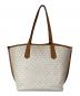 MICHAEL KORS (マイケル・コース) シグネイチャートートバッグ アイボリー×ベージュ サイズ:-：8000円