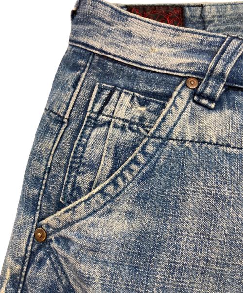 EVISU EU ED（ユーロ・エヴィス）EVISU EU ED (ユーロ・エヴィス) ショートパンツ インディゴ サイズ:34の古着・服飾アイテム