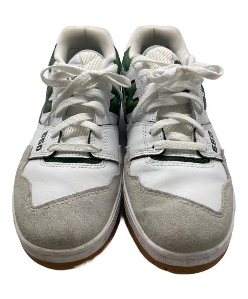 NEW BALANCE（ニューバランス）NEW BALANCE (ニューバランス) 550ローカットスニーカー ホワイト×グリーン サイズ:27.5の古着・服飾アイテム